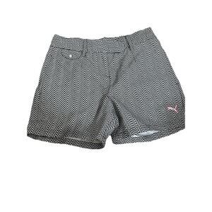 PUMA Women’s Novelty Graphic Chevron Golf Bermuda Shorts Summer Outdoors Size 0